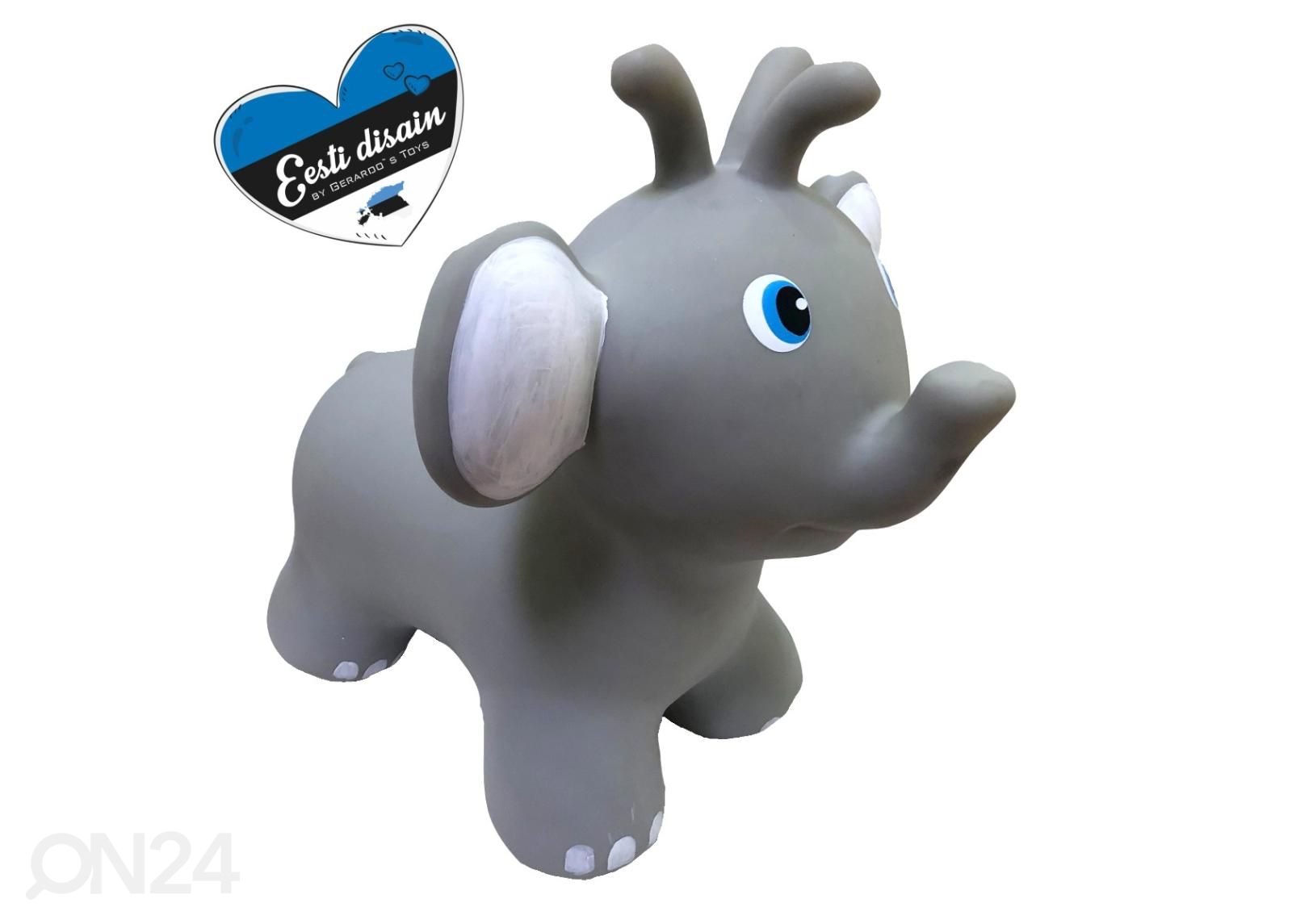 Hyppylelu Jumpy Norsu harmaa Gerardo's Toys kuvasuurennos