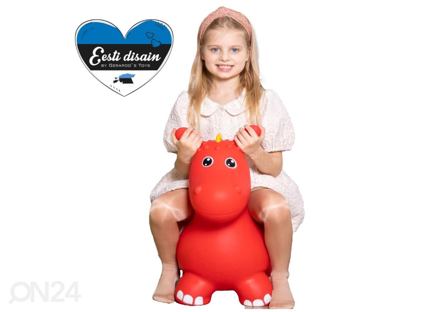 Hyppylelu Jumpy Punainen Lohikäärme Gerardo's Toys kuvasuurennos