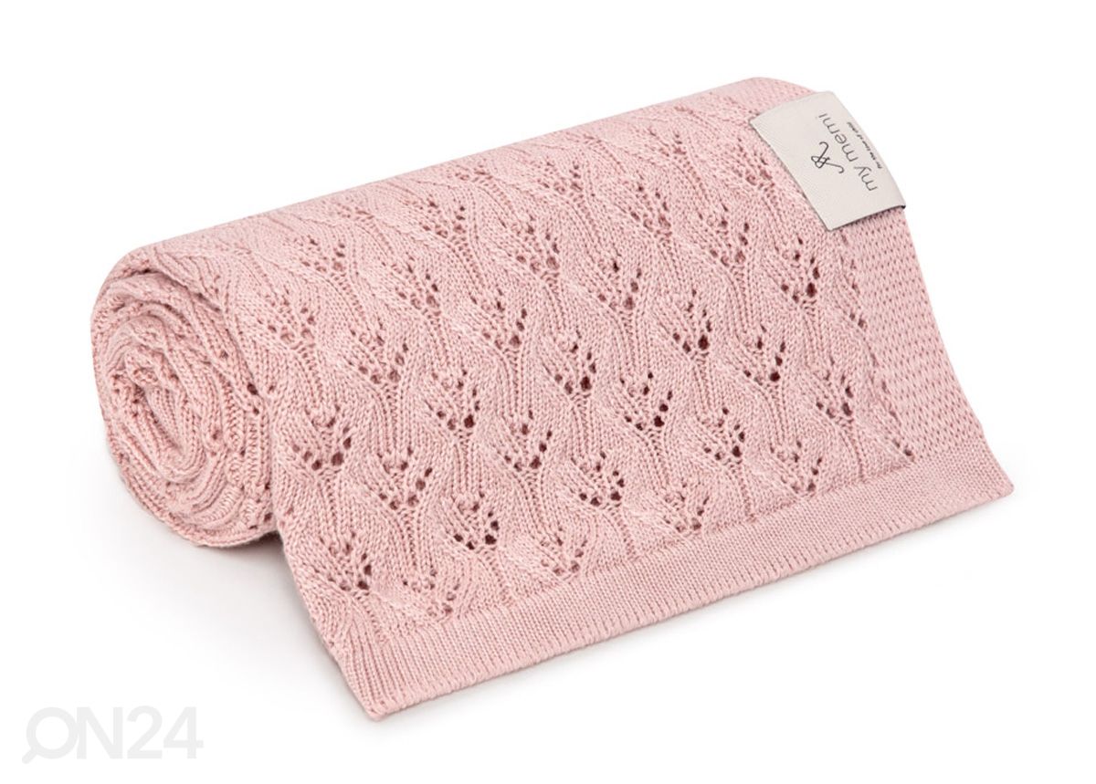 Ilmava bambupeitto vauvalle, powder pink kuvasuurennos