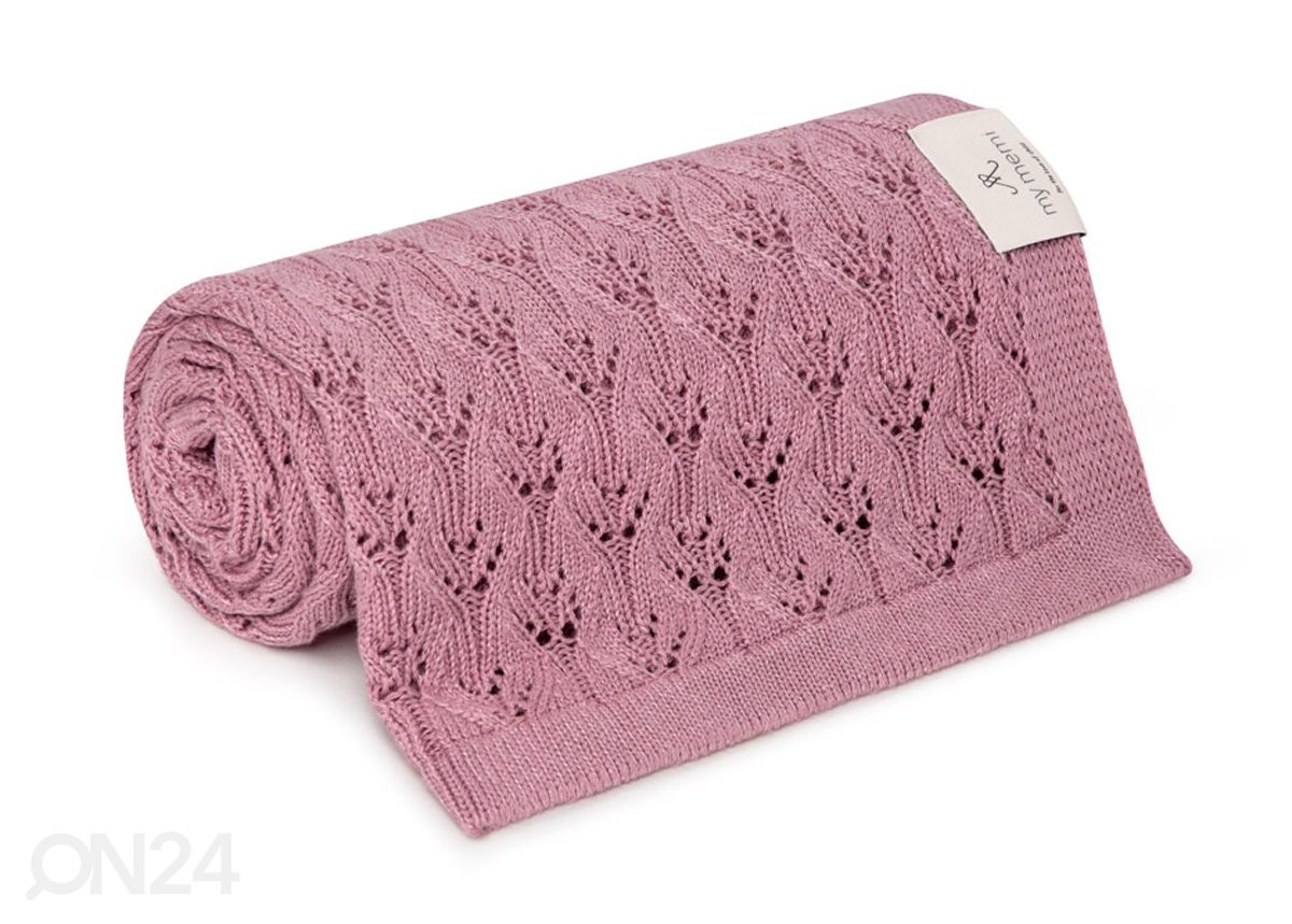 Ilmava bambupeitto vauvalle, vintage pinkki kuvasuurennos