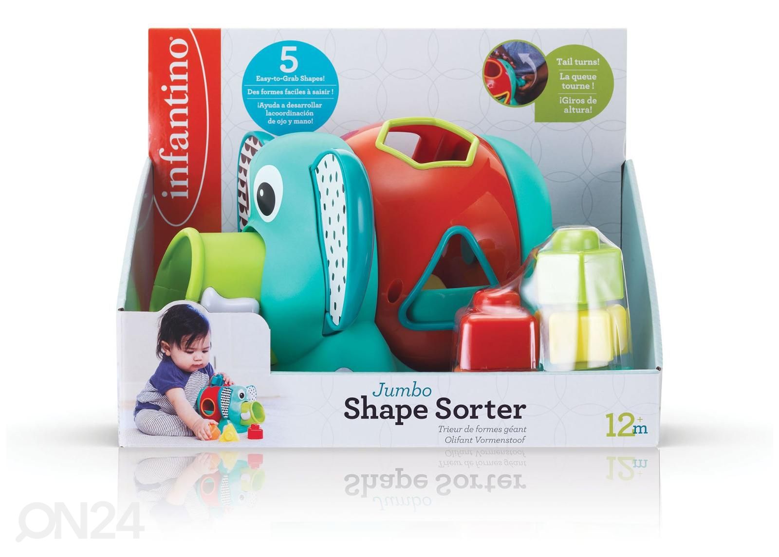 Infantino Jumbo shape sorter kuvasuurennos