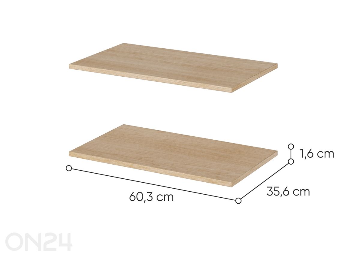 Irtohyllyt Easy, 2 kpl kuvasuurennos mitat