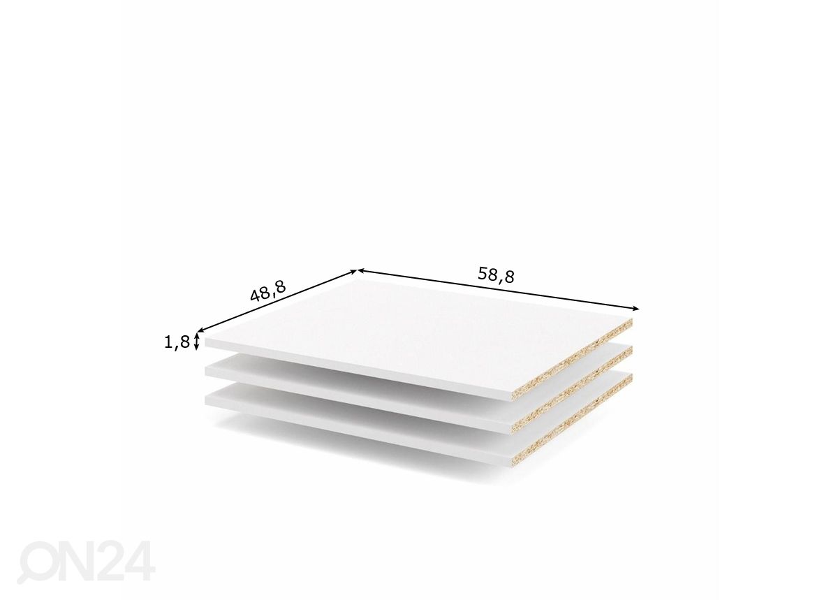 Irtohyllyt Firenze 58,8 cm kuvasuurennos mitat