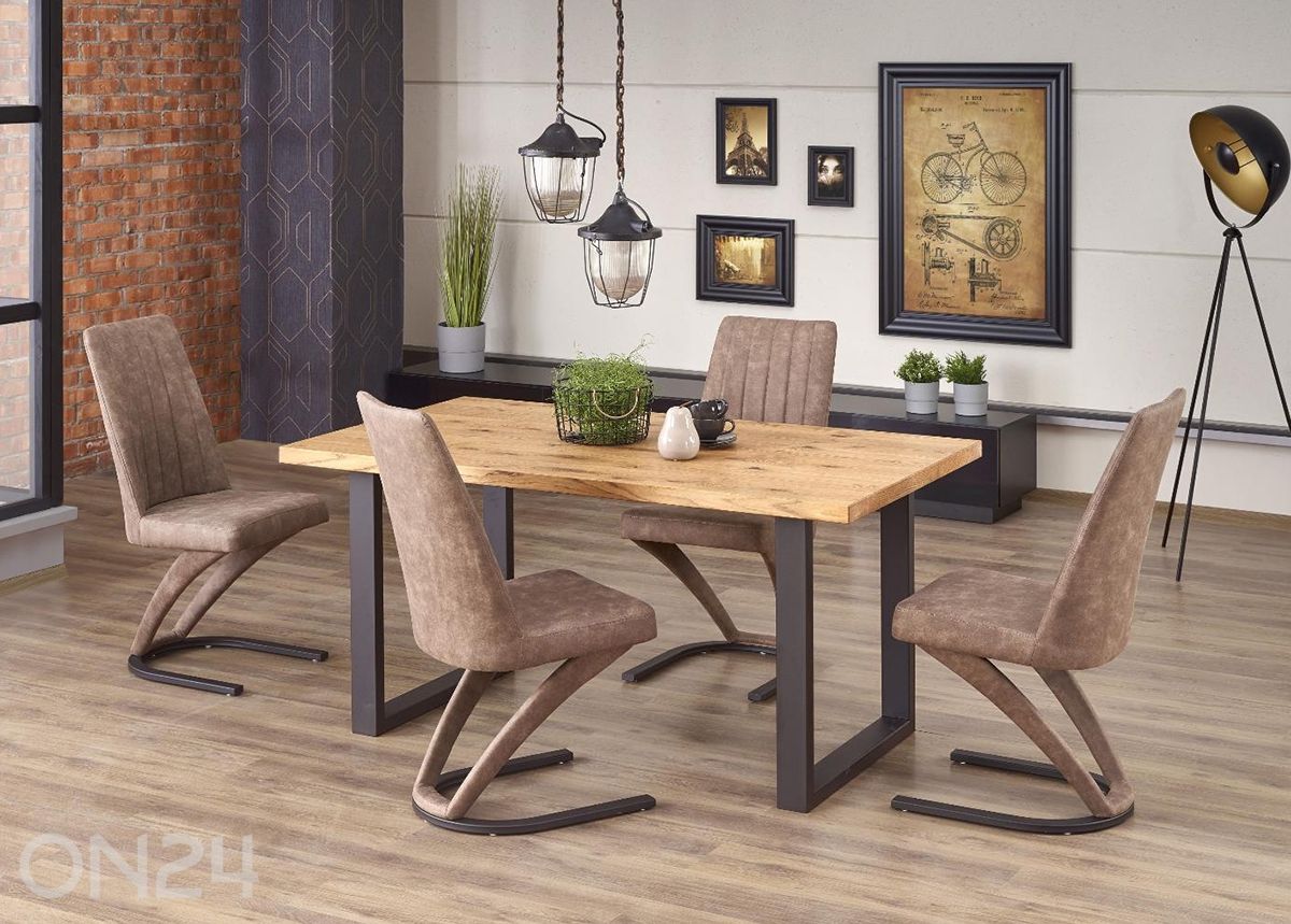 Jatkettava ruokapöytä 160/250x90 cm kuvasuurennos