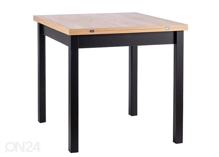 Jatkettava ruokapöytä 80-160x80 cm kuvasuurennos
