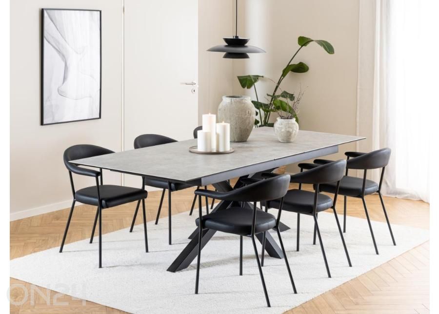 Jatkettava ruokapöytä Beira 100x200/240 cm kuvasuurennos