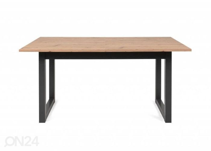 Jatkettava ruokapöytä Denver 160-200x90 cm, antrasiitti/artison tammi kuvasuurennos