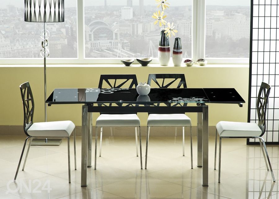 Jatkettava ruokapöytä Gdansk 74x110-170 cm kuvasuurennos
