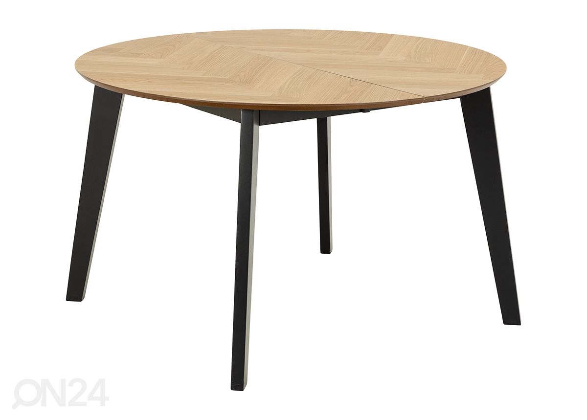 Jatkettava ruokapöytä Grace Ø120/198 cm kuvasuurennos
