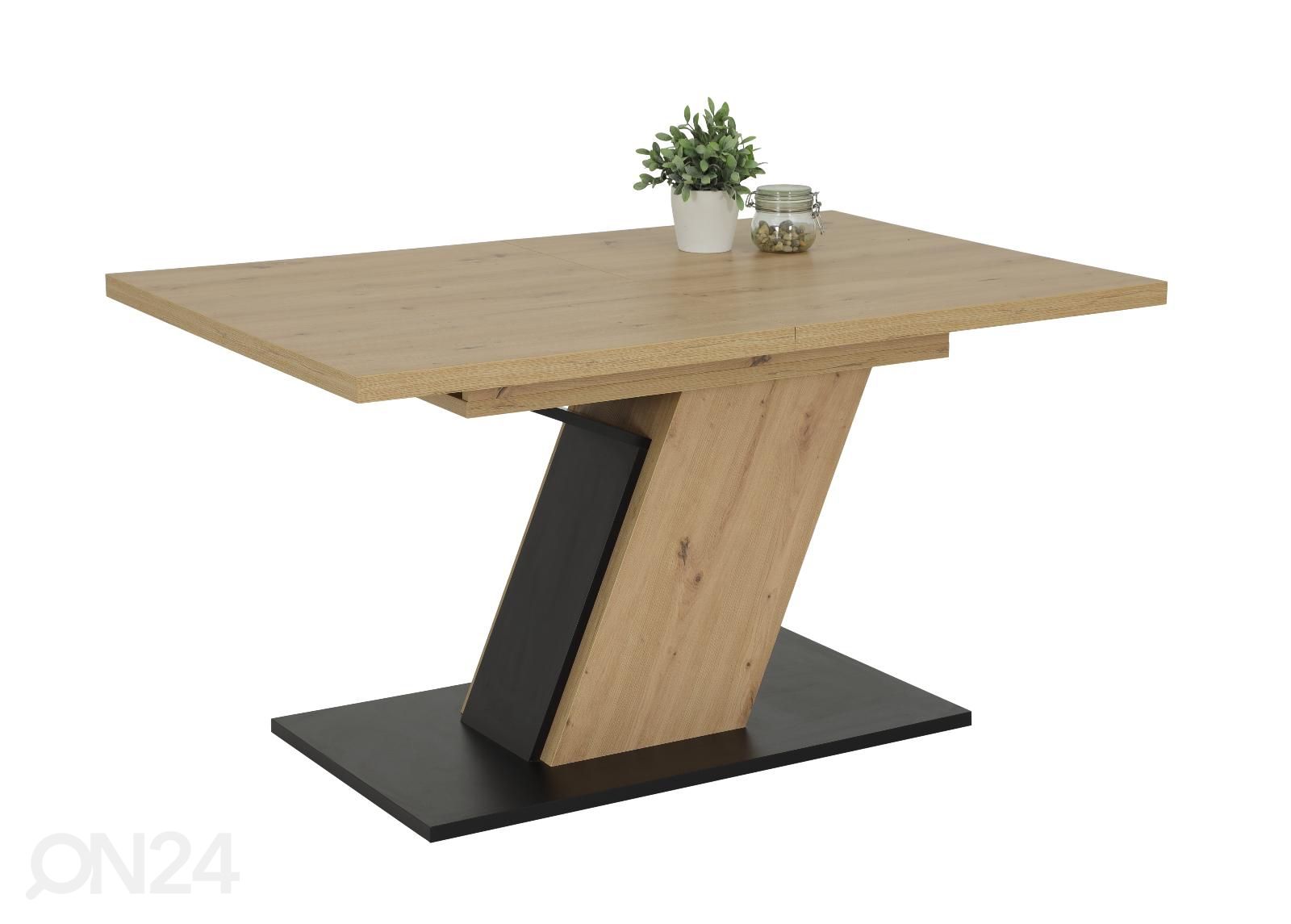 Jatkettava ruokapöytä Jeanette 90x140-180 cm kuvasuurennos