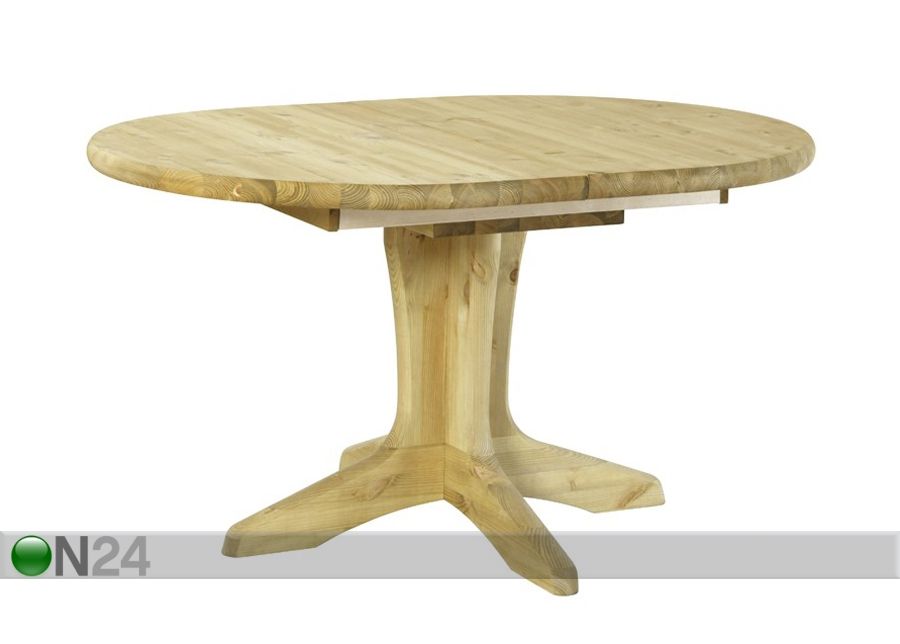 Jatkettava ruokapöytä STELLA OVAL 100x140-180 cm, mänty kuvasuurennos