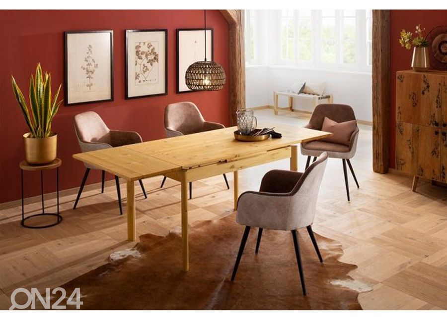Jatkettava ruokapöytä Tirza 80x120-200 cm kuvasuurennos