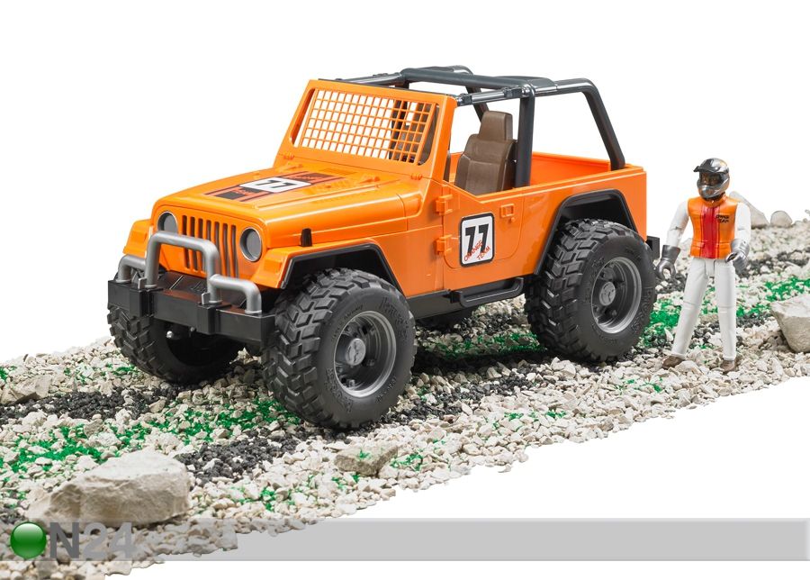 Jeep kilpa-auto 1:16 BRUDER kuvasuurennos
