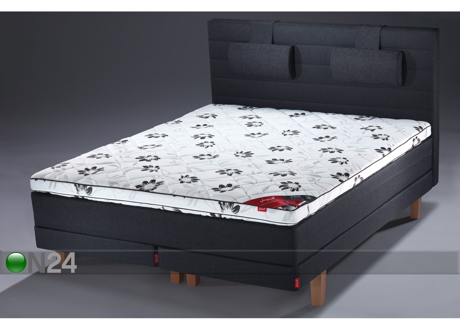 Jenkkisänky BLACK MULTIPOCKET+pääty 160x200 cm kuvasuurennos