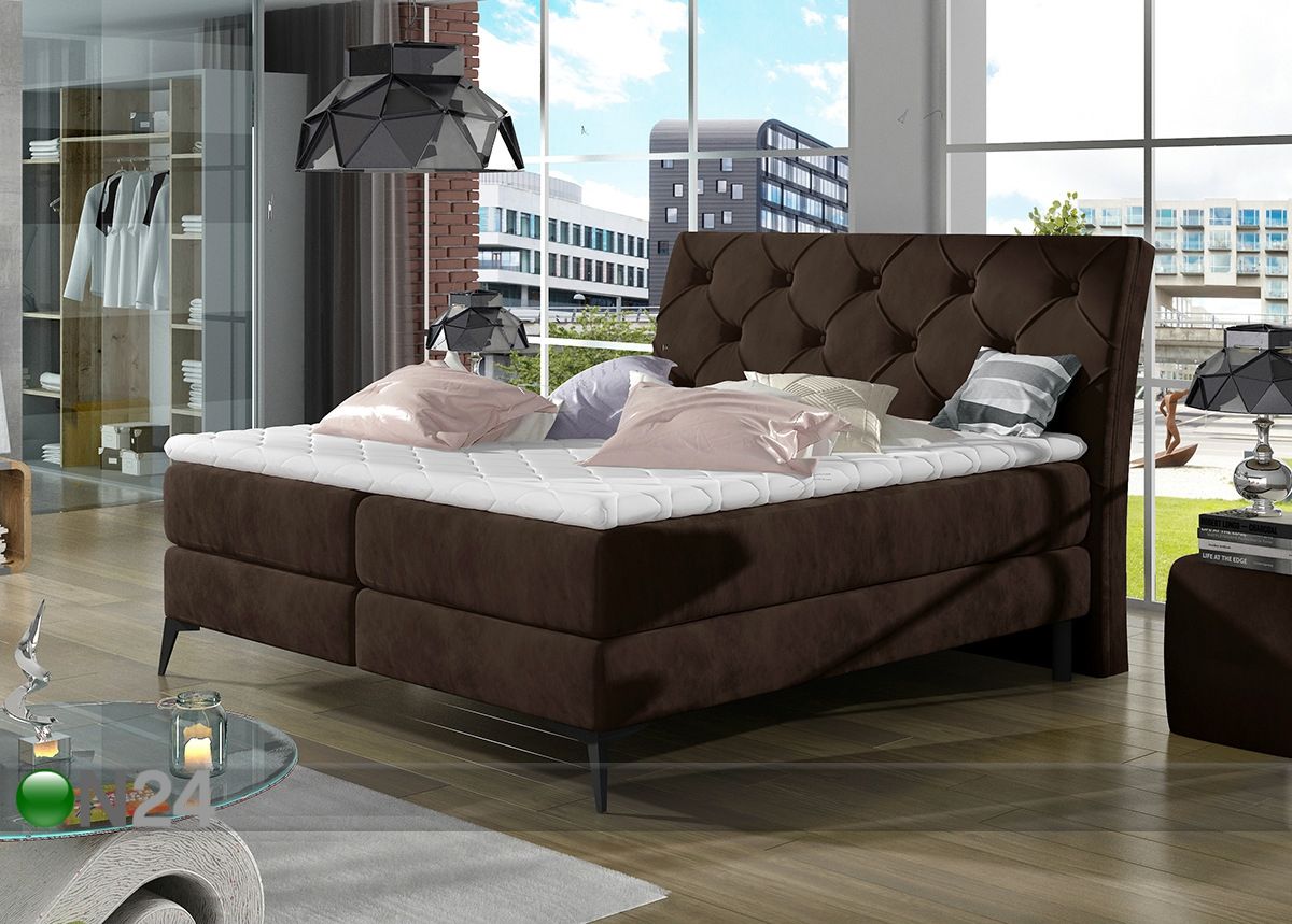 Jenkkisänky vuodevaatelaatikolla 140x200 cm kuvasuurennos mitat