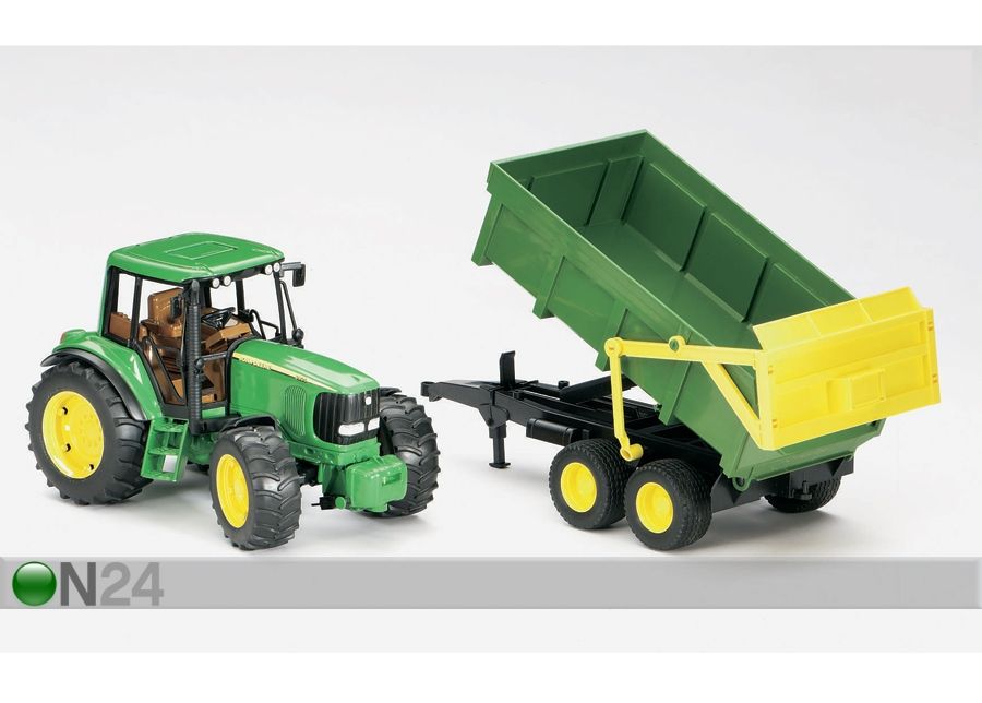 JOHN DEERE 6920 traktori+peräkärry 1:16 BRUDER kuvasuurennos