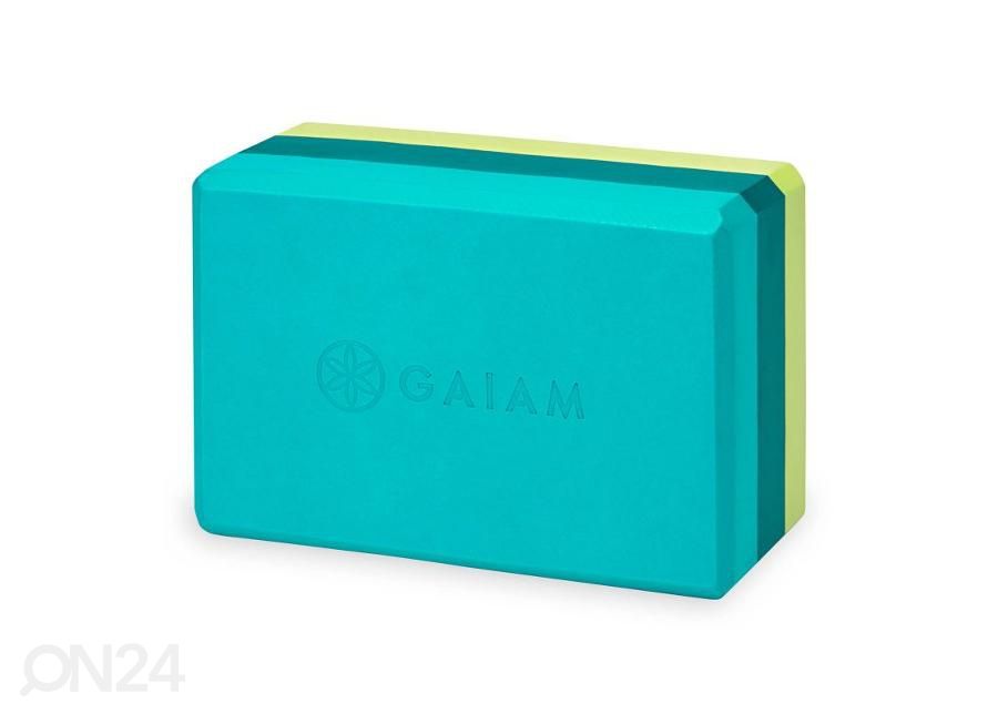 Joogatiili Gaiam Teal Tonal Tri kuvasuurennos
