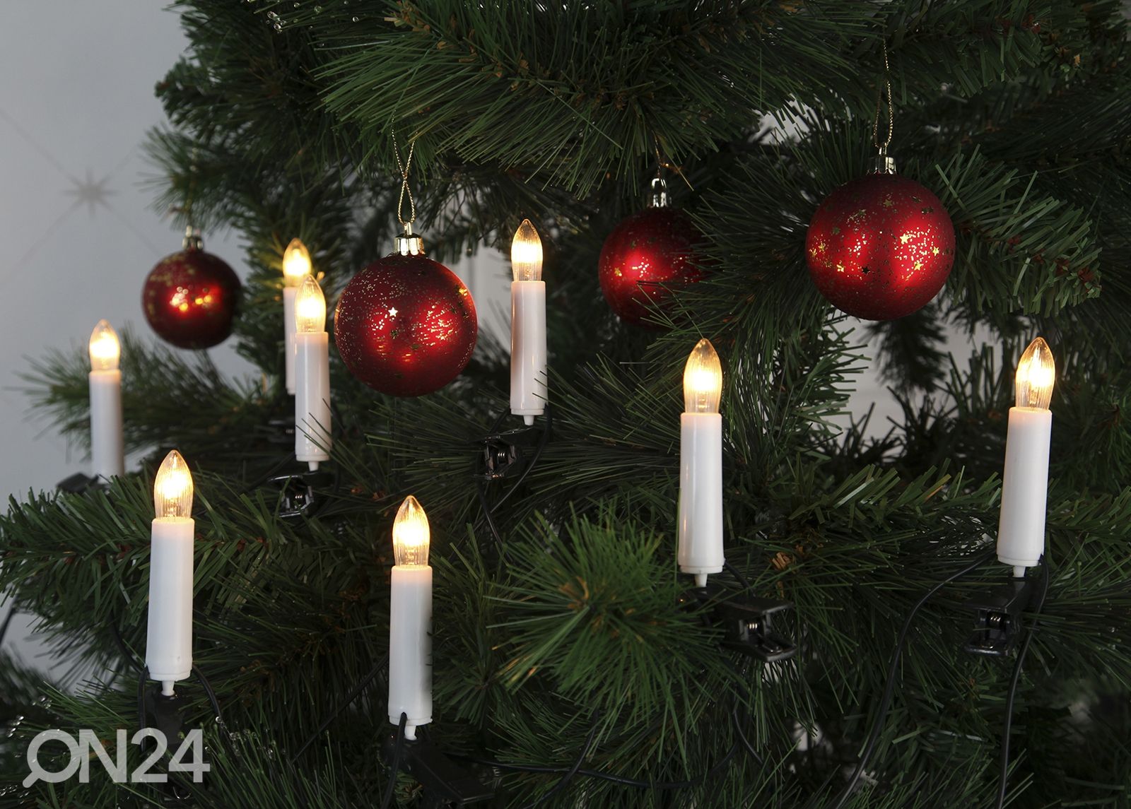 Joulukuusen kynttilät Lights, vihreä kuvasuurennos