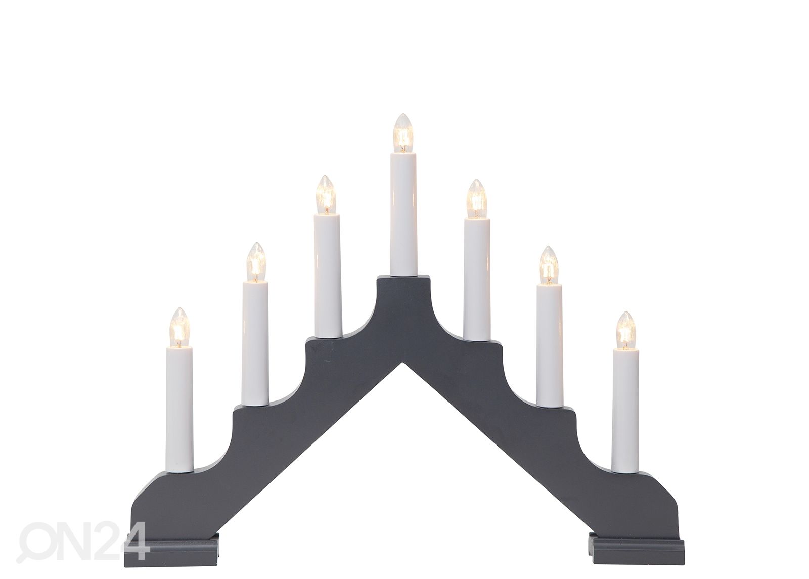 Joulukynttelikkö Ada, harmaa kuvasuurennos