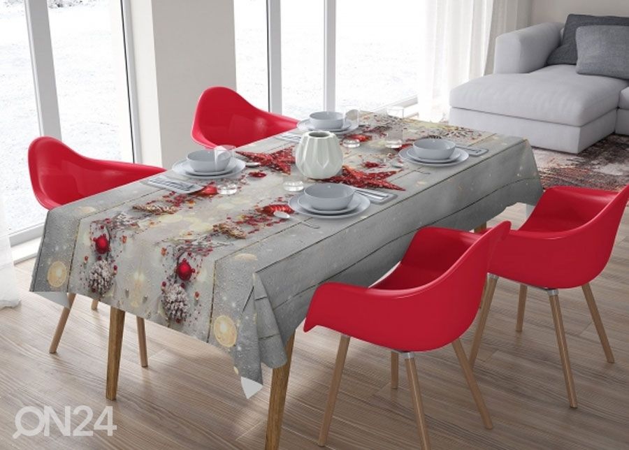 Joululiina RED STAR, 100x140 cm kuvasuurennos