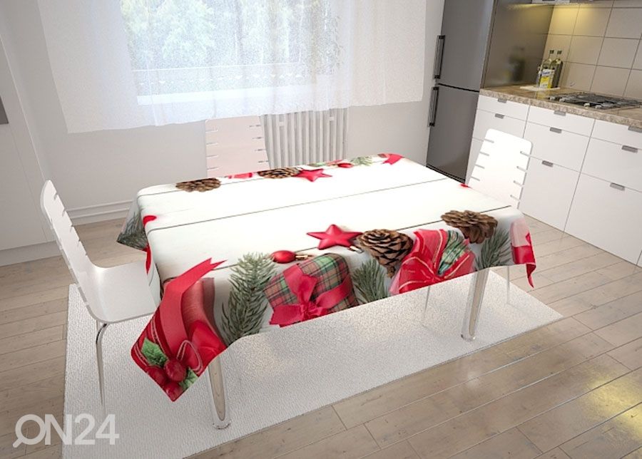 Joulupöytäliina GIFTS 100x140 cm kuvasuurennos