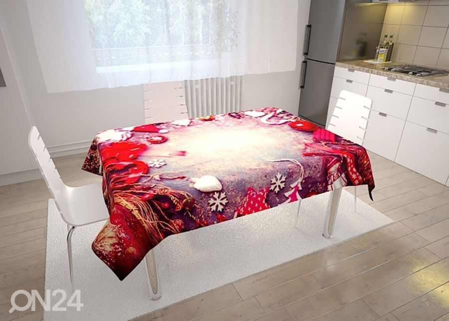 Joulupöytäliina RED 145x210 cm kuvasuurennos