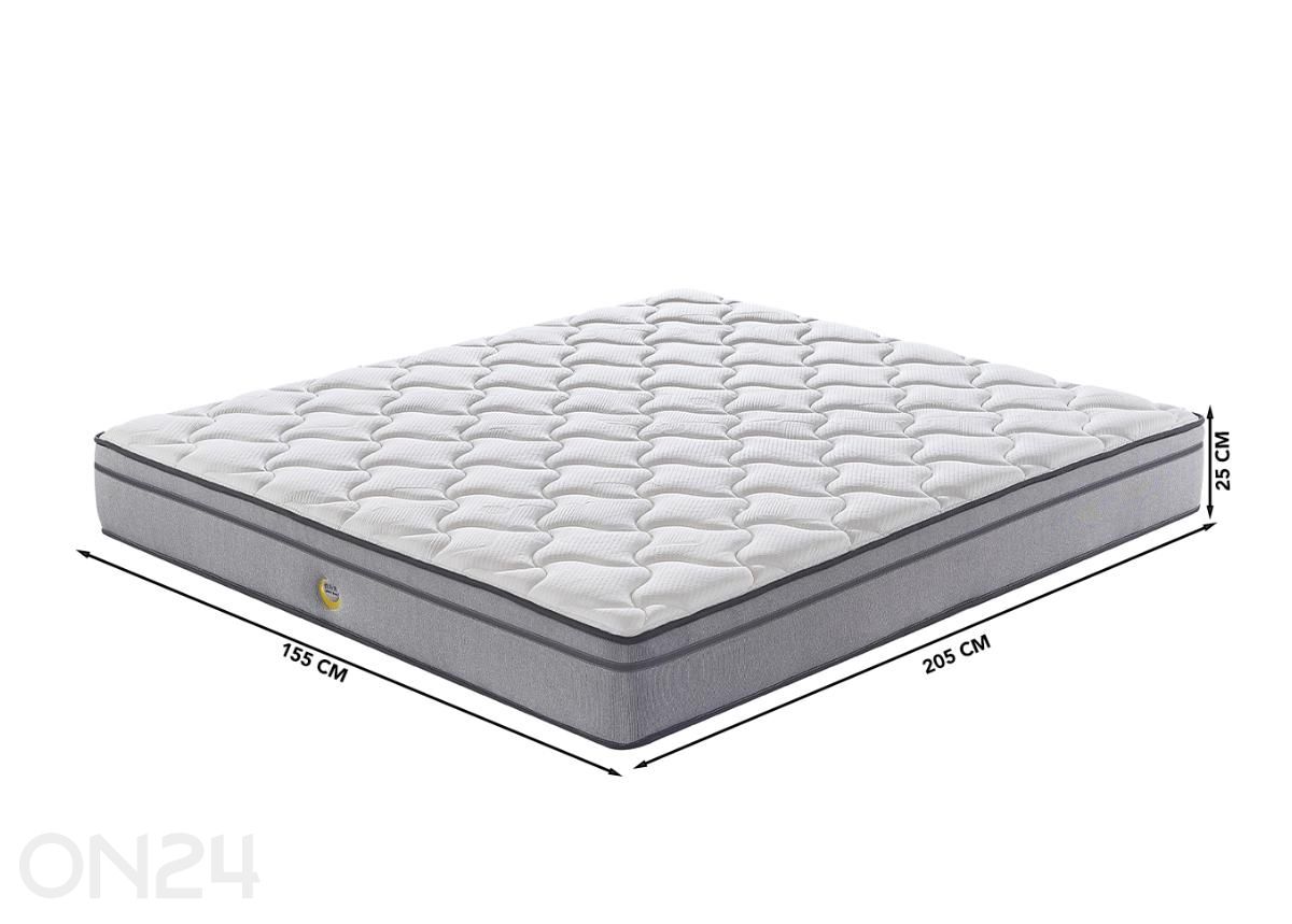Joustinpatja Dream queen size 155×205 cm kuvasuurennos mitat