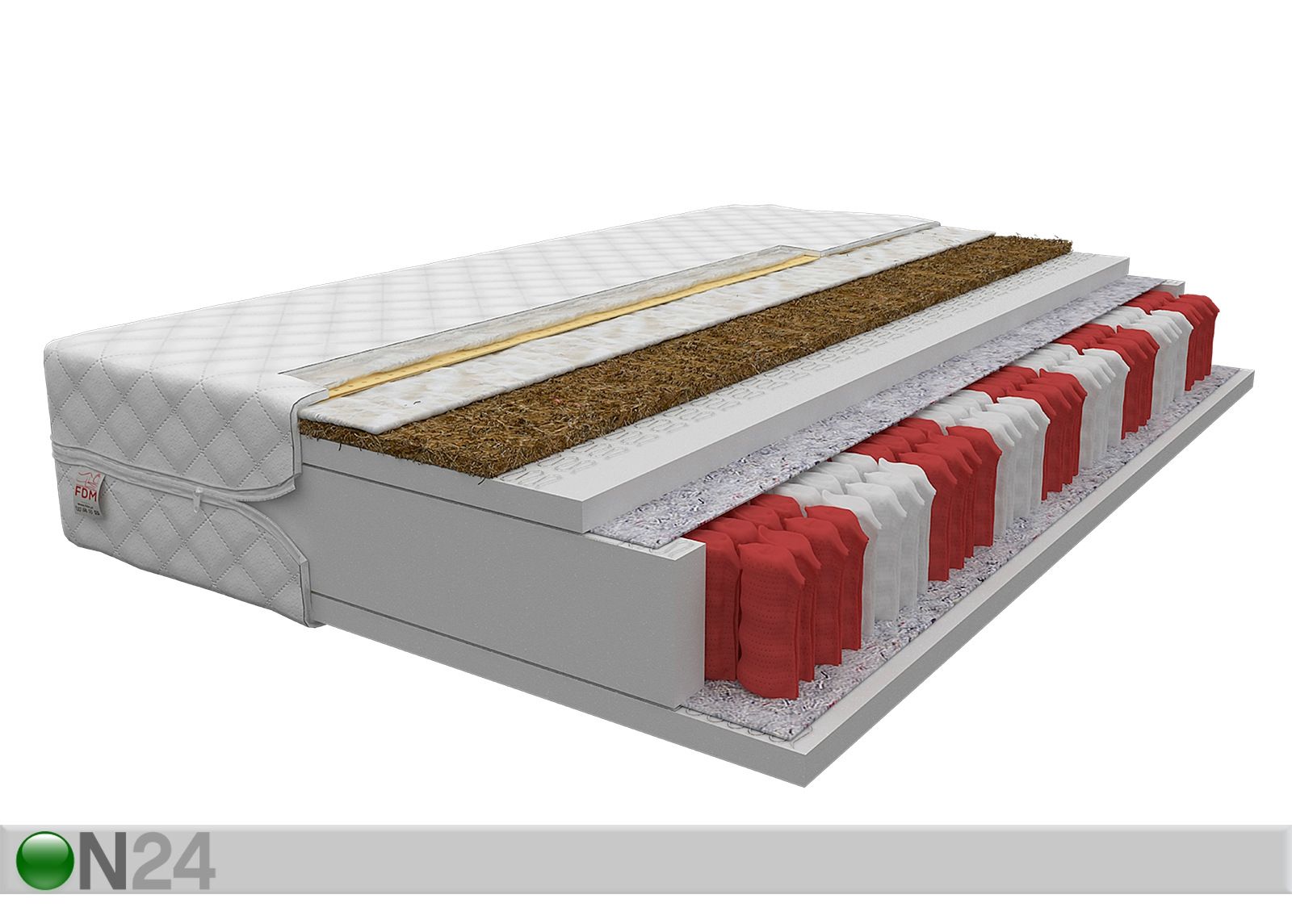 Joustinpatja Montalto Hard Multipocket 120x200 cm kuvasuurennos