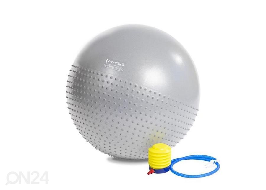 Jumppapallo/ hierontapallo HMS YB03 65cm vaaleanharmaa kuvasuurennos
