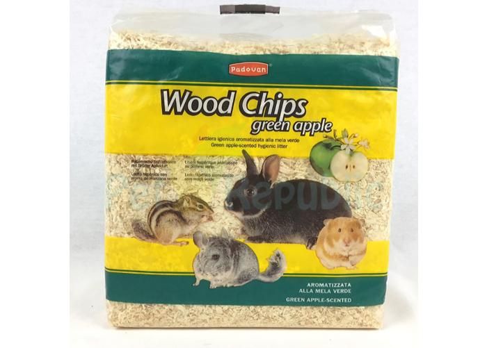 Jyrsijöiden kuivike woodschips sahanpuru 1 kg / 14 l omena- kuvasuurennos