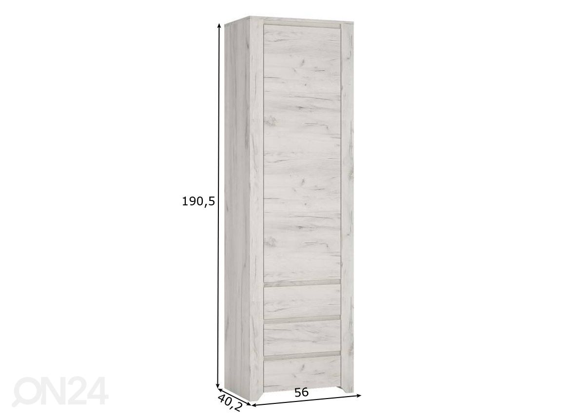 Kaappi Angel 56 cm kuvasuurennos mitat