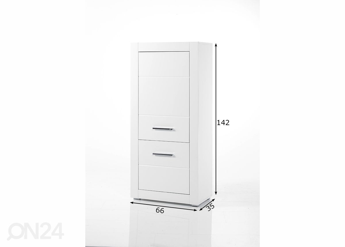 Kaappi Bianco kuvasuurennos mitat