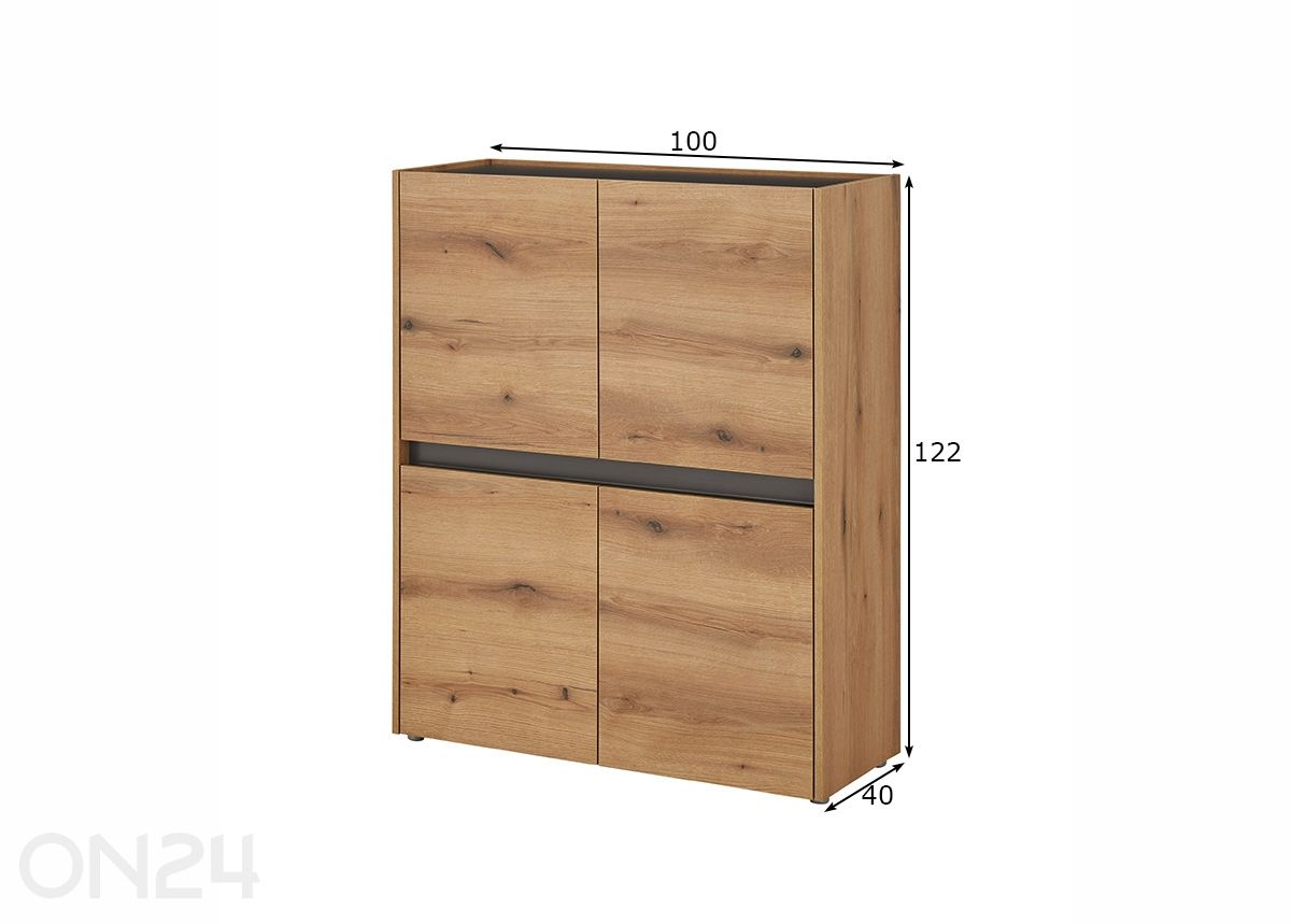 Kaappi City kuvasuurennos mitat