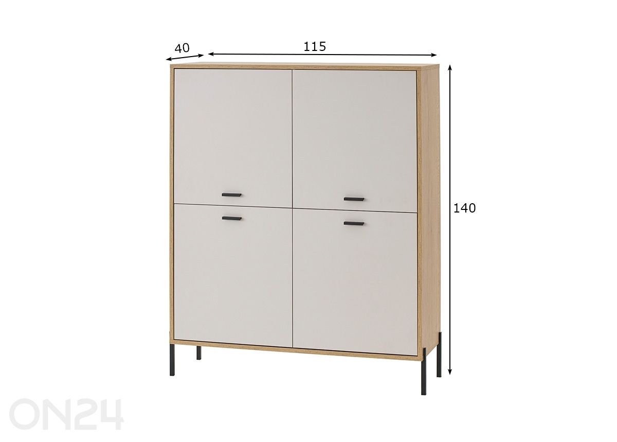 Kaappi Fredericia kuvasuurennos mitat