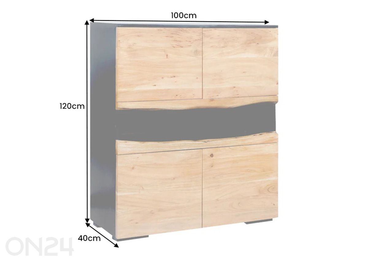 Kaappi Grand kuvasuurennos mitat