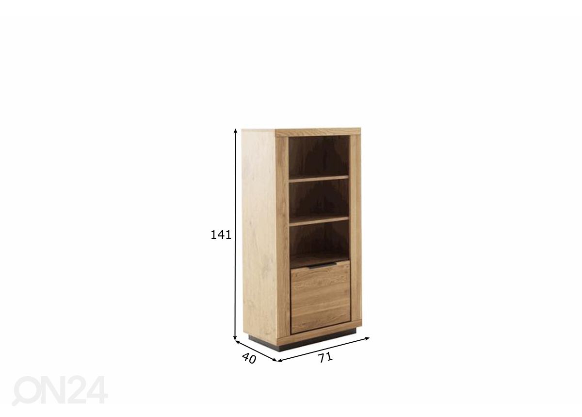 Kaappi Greno 71 cm kuvasuurennos mitat