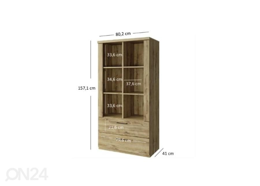 Kaappi/hylly Doorset kuvasuurennos mitat