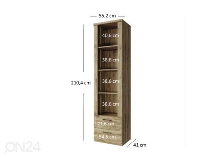 Kaappi/hylly Doorset kuvasuurennos mitat