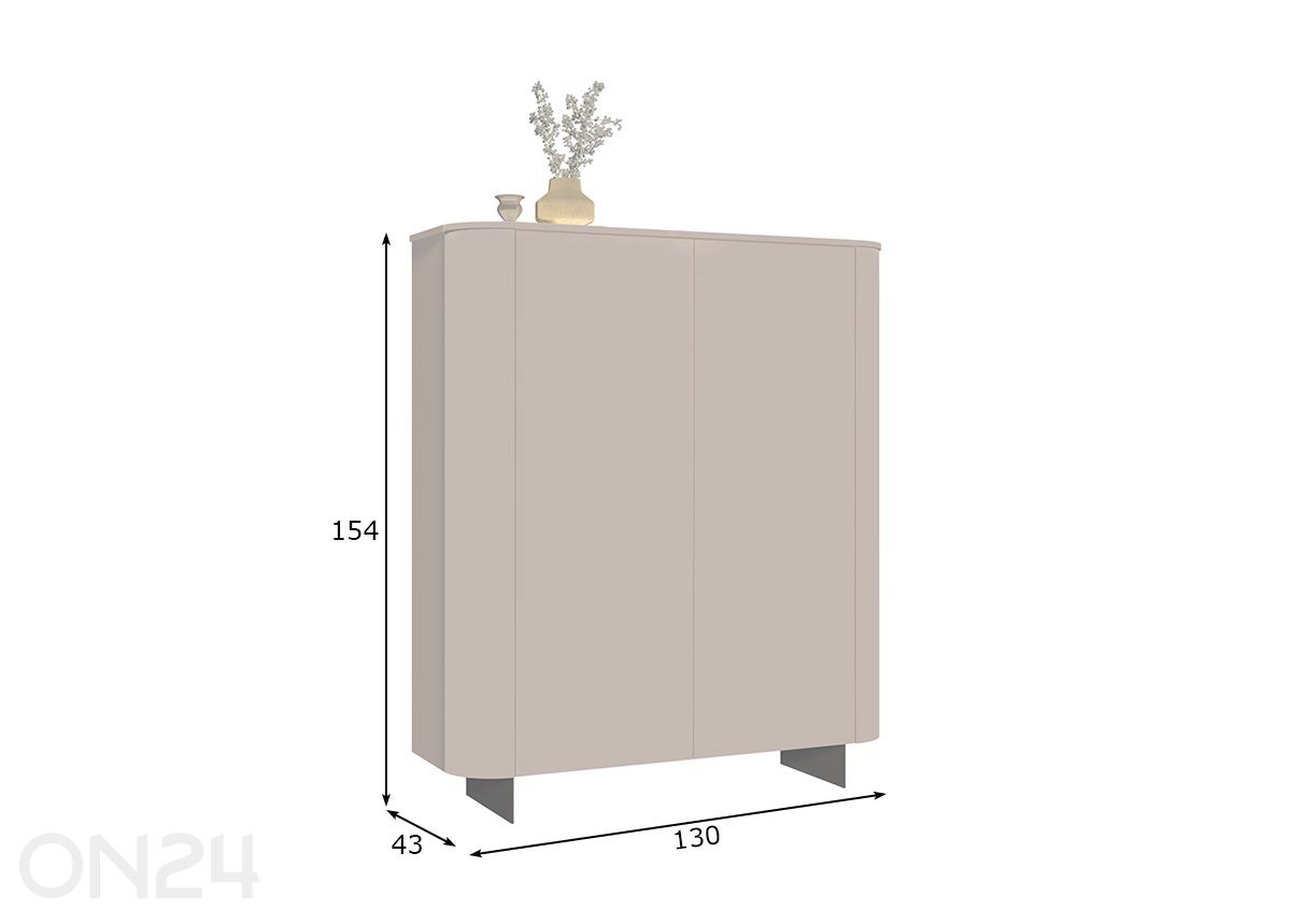 Kaappi Ortisei 130 cm kuvasuurennos mitat