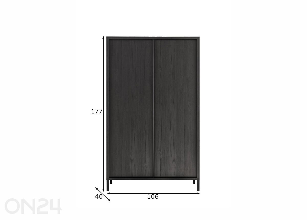 Kaappi Steel kuvasuurennos mitat