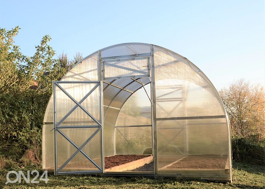 Kaarikasvihuone Kerttu 3x8 m kuvasuurennos