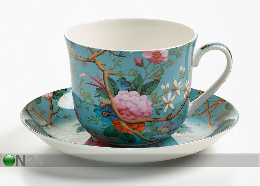 Kahvikuppi- ja asetti VICTORIAN GARDEN 500 ml kuvasuurennos