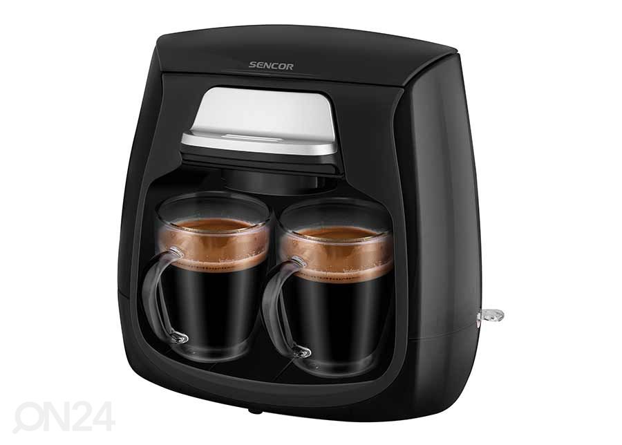Kahvinkeitin Sencor kahdelle kupille SCE2100BK kuvasuurennos