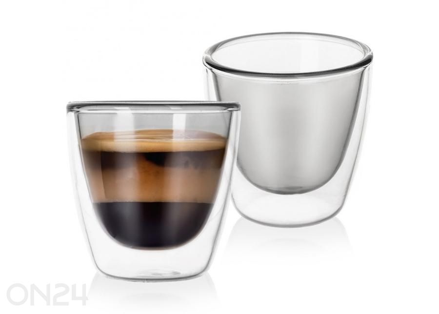Kaksiseinäiset lasit, 2 kpl 90 ml kuvasuurennos