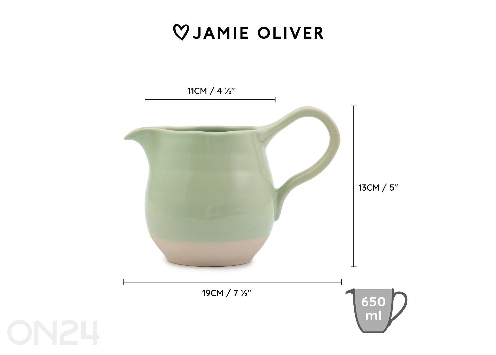 Kannu Jamie Oliver Big love joy jug 650 ml kuvasuurennos mitat