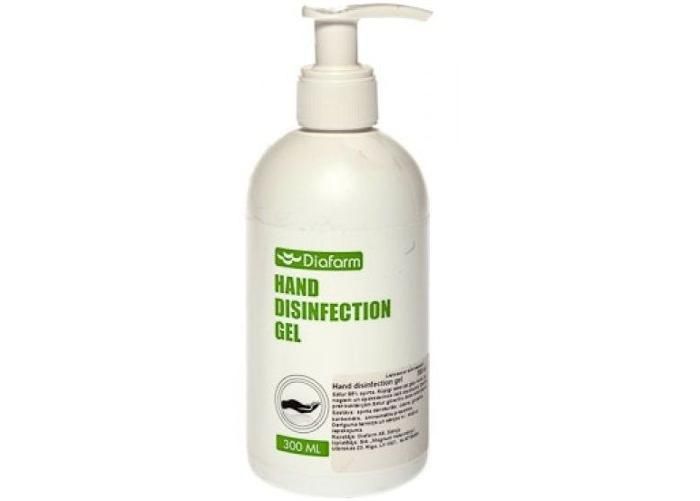 Käsien desinfiointiaine pumppupullo 300 ml kuvasuurennos