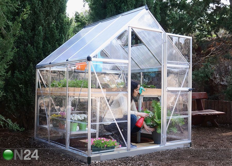 Kasvihuone Palram Hybrid 1,86x1,86 m, 3,44 m² kuvasuurennos
