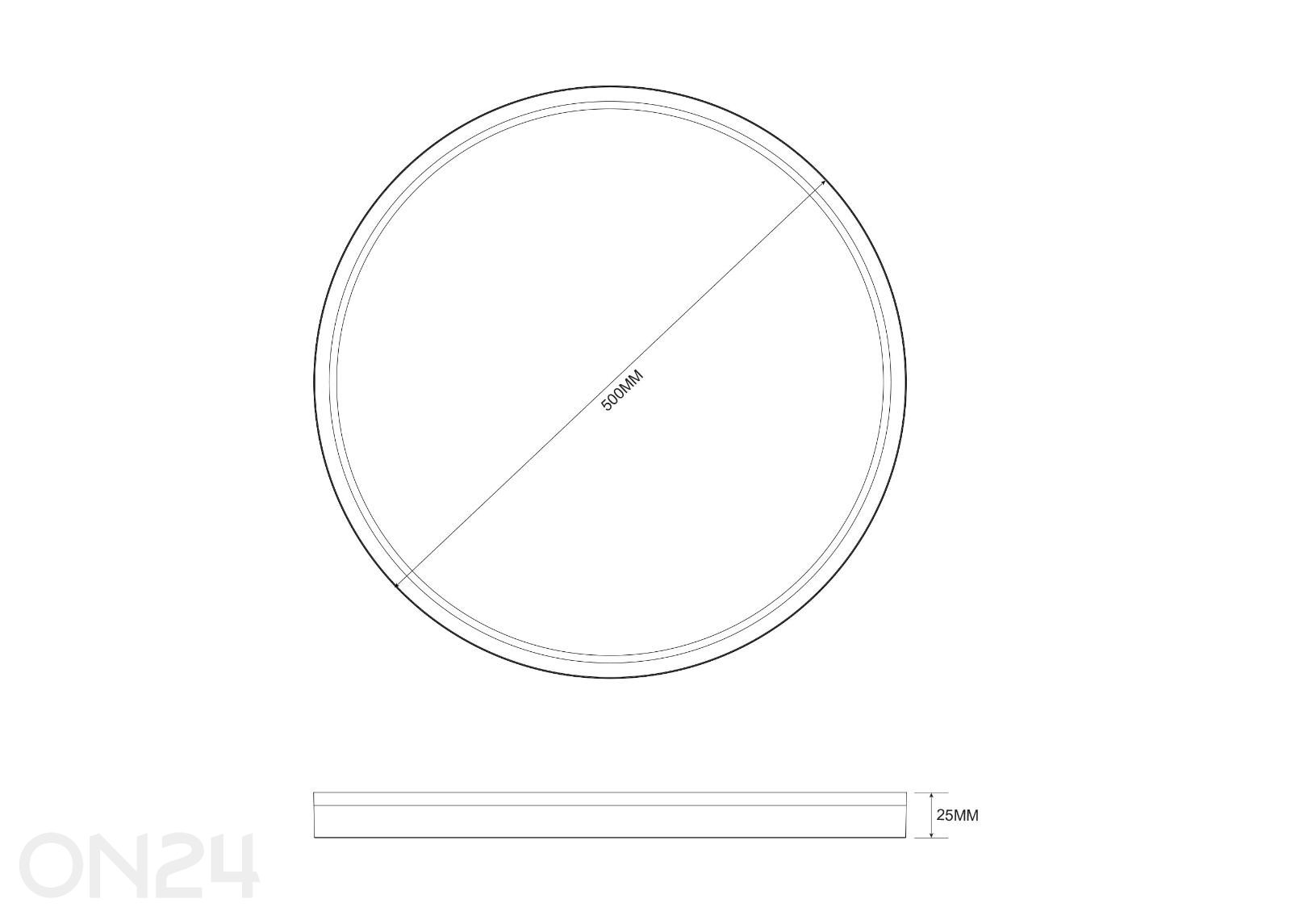 Kattoplafondi Bove Gold 50 kuvasuurennos