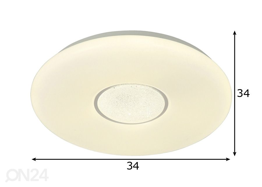 Kattoplafondi Moon LED Ø 34 cm kuvasuurennos mitat