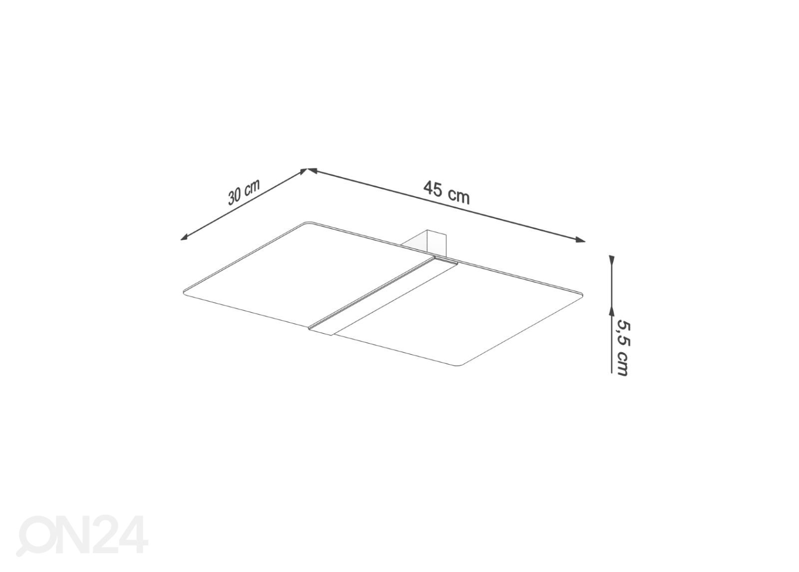 Kattovalaisin Azalia kuvasuurennos mitat